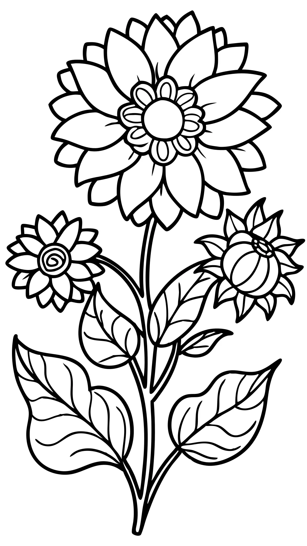 coloriages de fleurs à imprimer